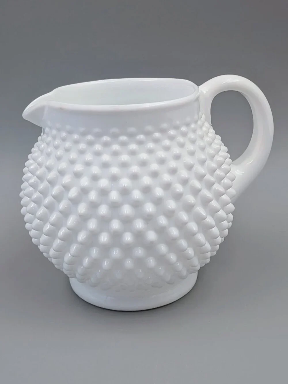 Vintage Fenton Hobnail Milk Glass 32 fl oz Pitcher - Cottagecore Farmhouse